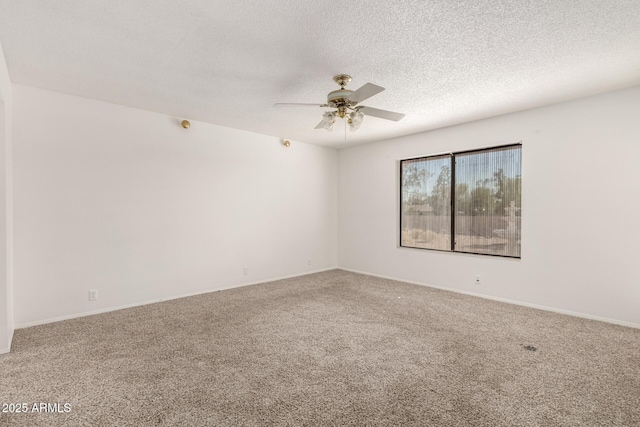 9857 W Tonto Ln, Peoria, AZ 85382 - carpeted empty room with ceiling fan and a textured ceiling