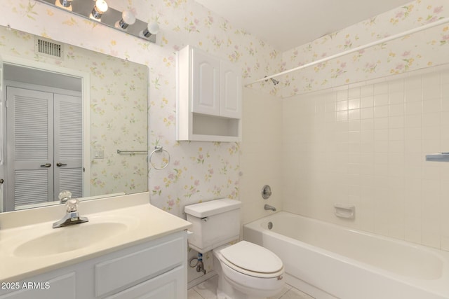 9857 W Tonto Ln, Peoria, AZ 85382 - bathroom with vanity, shower / tub combination, and tile patterned flooring