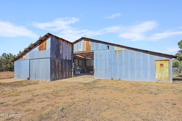 view of outdoor structure