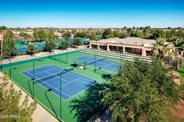 view of tennis court