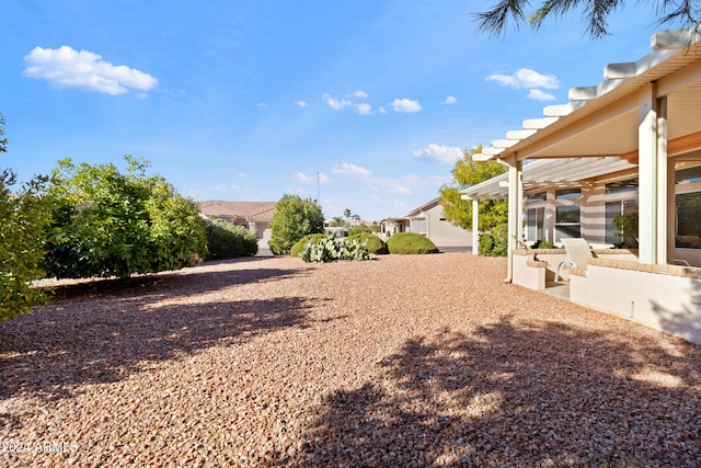 view of yard featuring a patio