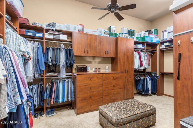 15956 E Tombstone Trl, Fountain Hills, AZ 85268 - spacious closet with carpet flooring and ceiling fan