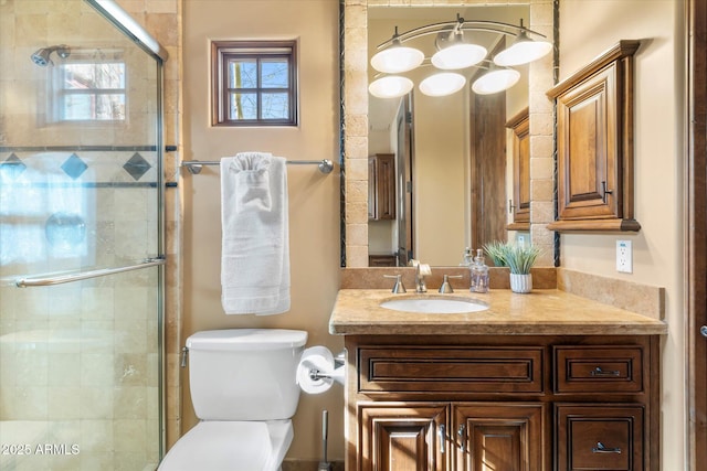 15956 E Tombstone Trl, Fountain Hills, AZ 85268 - full bath featuring vanity, toilet, and a stall shower