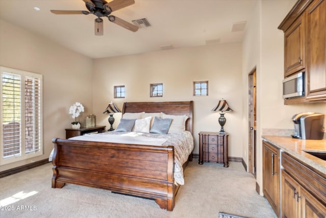 15956 E Tombstone Trl, Fountain Hills, AZ 85268 - bedroom featuring visible vents, multiple windows, and light colored carpet