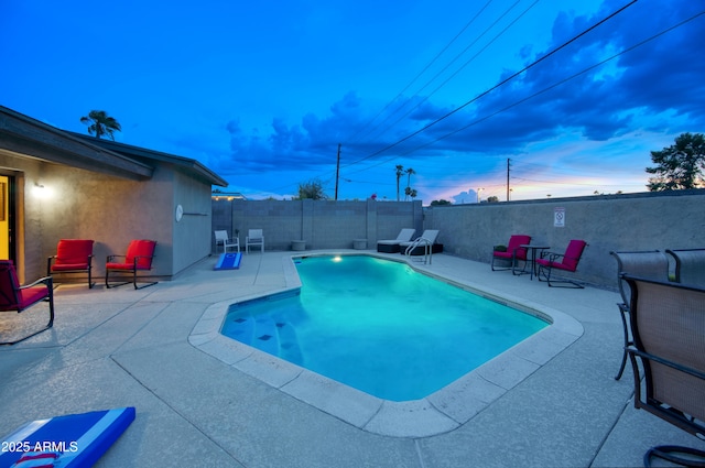 4008 N 85th St, Scottsdale, AZ 85251 - view of pool featuring a patio area and a fenced backyard