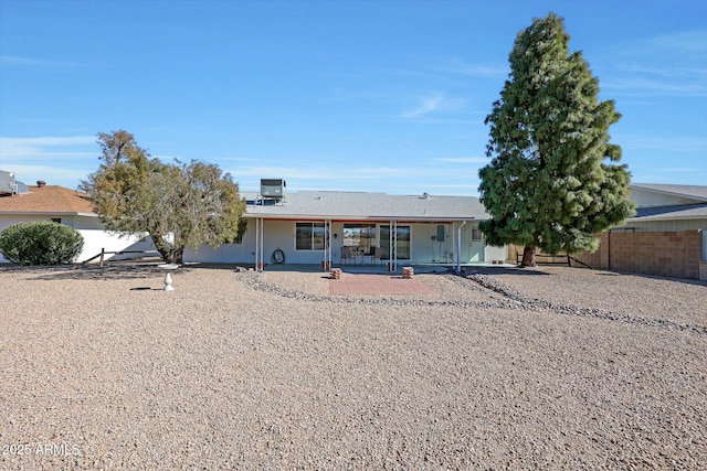 view of front facade featuring a patio area