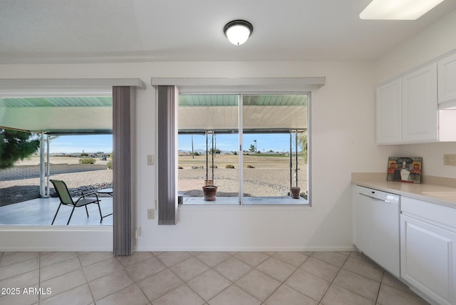 view of tiled dining area