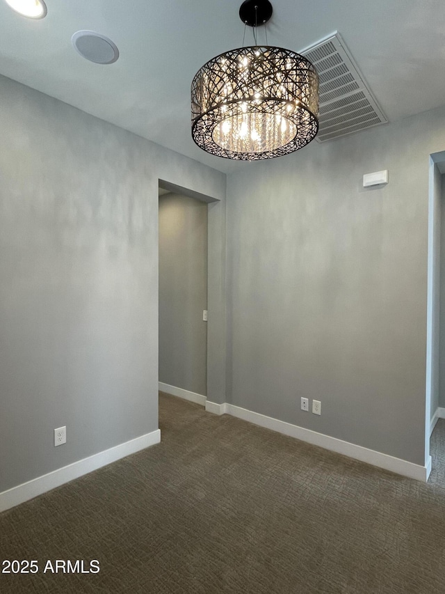 1840 S Follett Way, Gilbert, AZ 85295 - unfurnished dining area with carpet flooring and baseboards