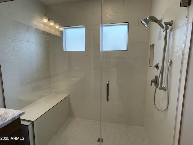 1840 S Follett Way, Gilbert, AZ 85295 - bathroom featuring vanity and a shower stall