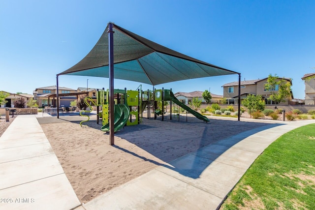 1840 S Follett Way, Gilbert, AZ 85295 - community jungle gym with a residential view and fence