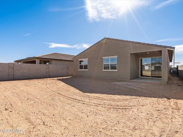 view of back of property