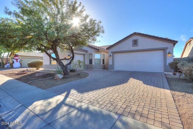 ranch-style house with a garage