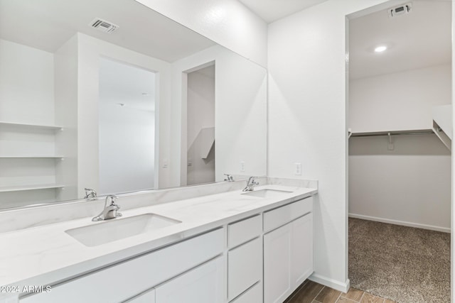 bathroom with vanity