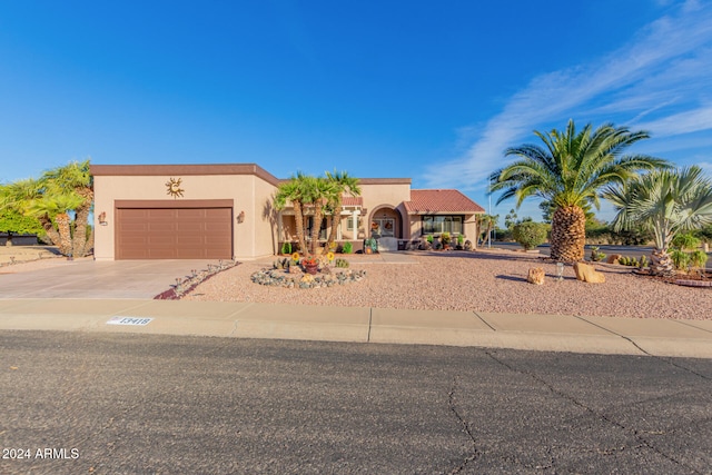 view of front of house featuring a garage