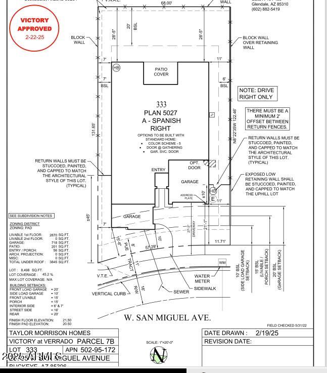 20705 W San Miguel Ave, Buckeye, AZ 85396 - floor plan
