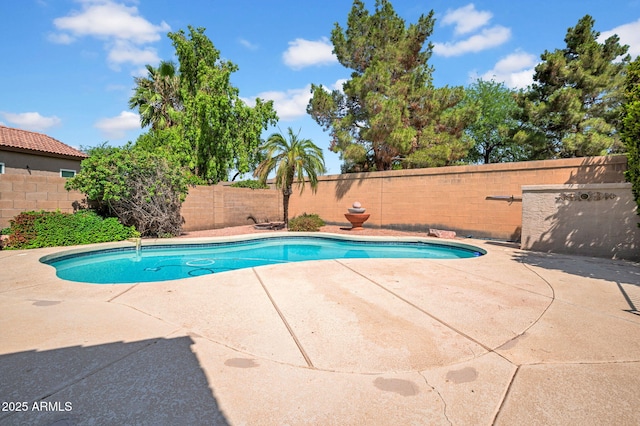 1831 W Armstrong Way, Chandler, AZ 85286 - view of swimming pool featuring a fenced backyard and a patio area