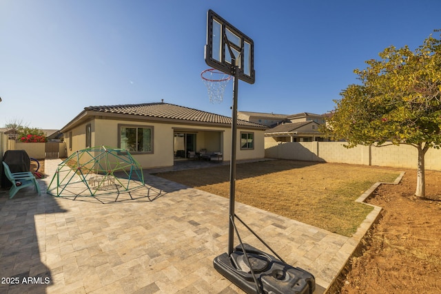 exterior space with a patio