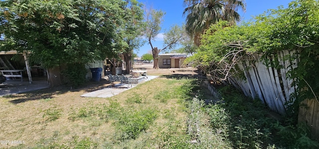 view of yard featuring a patio