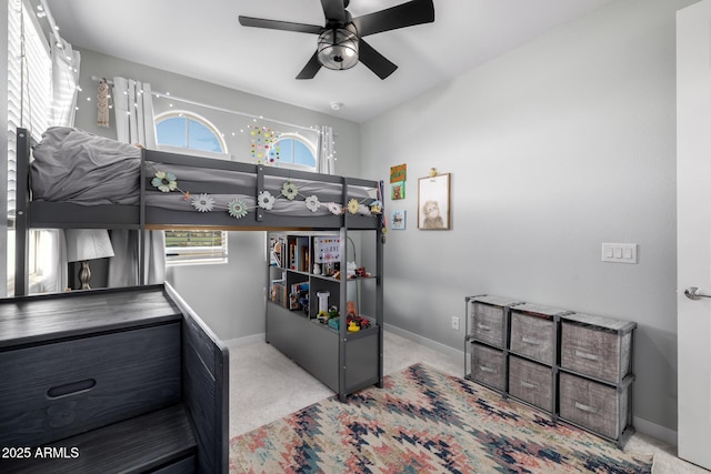 4352 N 91st Gln, Phoenix, AZ 85037 - carpeted bedroom with baseboards and ceiling fan