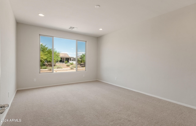 view of carpeted empty room