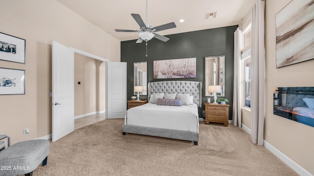 9864 E Baseline Ave, Gold Canyon, AZ 85118 - bedroom featuring carpet and ceiling fan