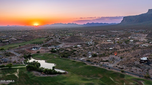 9864 E Baseline Ave, Gold Canyon, AZ 85118 - aerial view of a water and mountain view