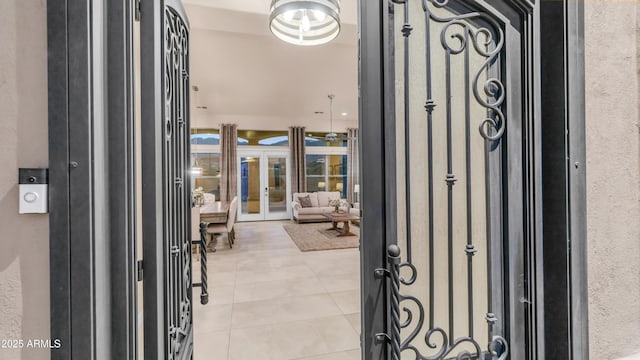 9864 E Baseline Ave, Gold Canyon, AZ 85118 - foyer entrance featuring french doors and tile patterned flooring