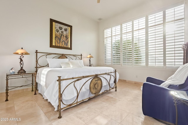 view of tiled bedroom