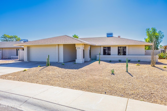 ranch-style house with a garage