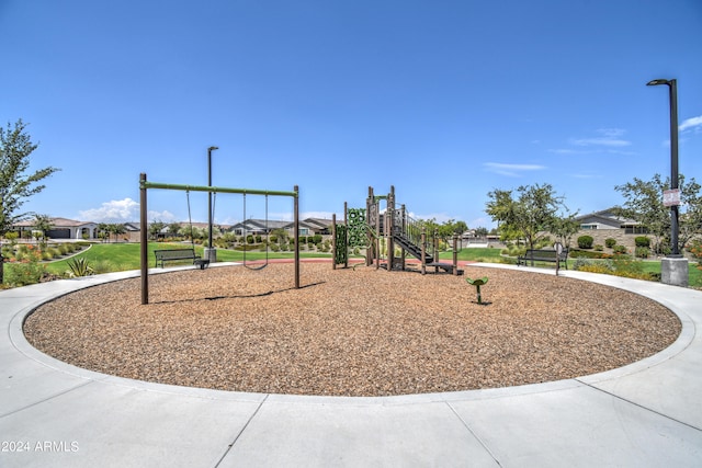 view of jungle gym