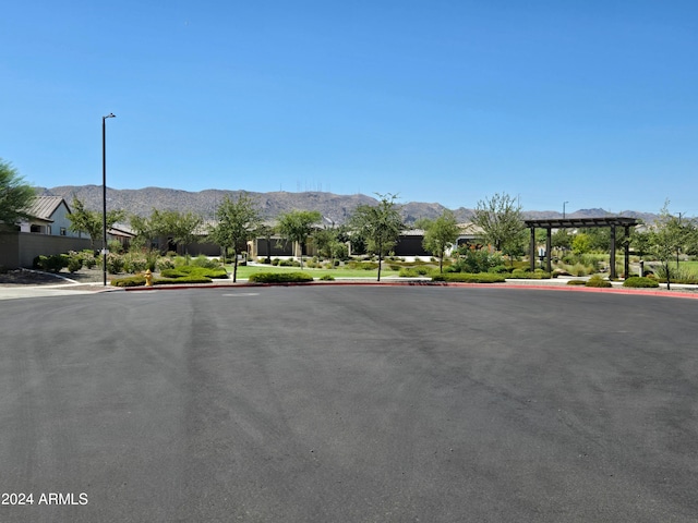 view of street featuring a mountain view