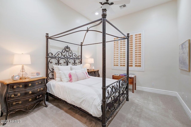 bedroom featuring carpet flooring