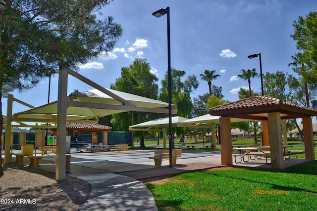 14300 W Bell Rd Unit 35, Surprise, AZ 85374 - view of property's community featuring a lawn and a gazebo