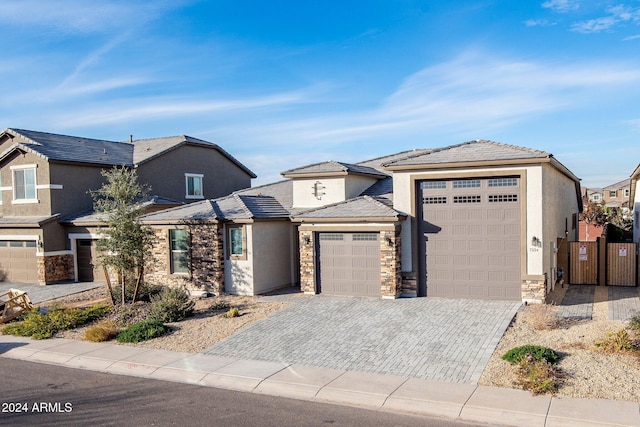 view of front of house featuring a garage