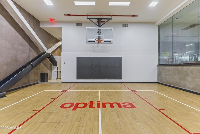 view of basketball court featuring community basketball court