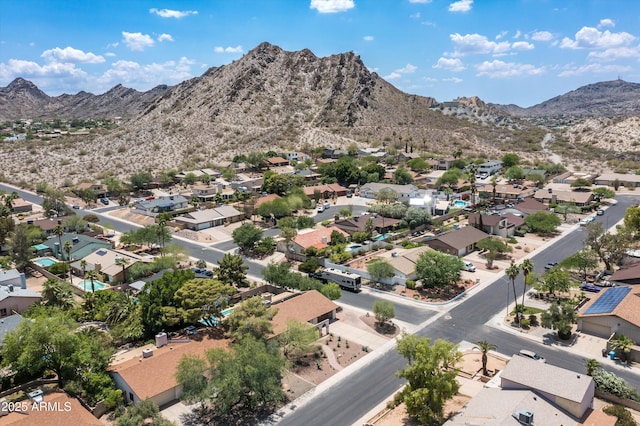 2301 E Sunnyside Dr, Phoenix, AZ 85028 - aerial perspective of suburban area featuring a mountain backdrop
