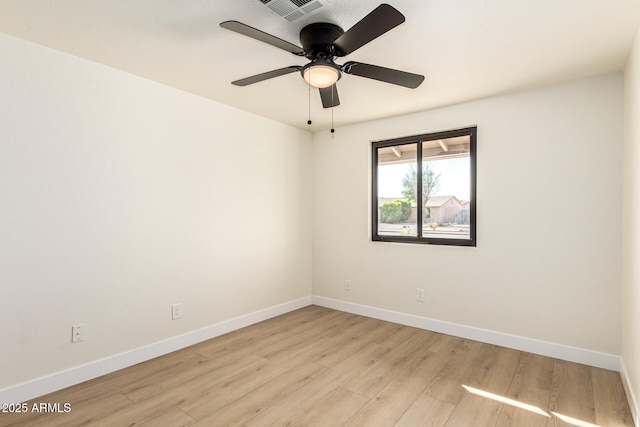 1611 W Palomino Dr, Chandler, AZ 85224 - spare room with light wood-style floors and a ceiling fan