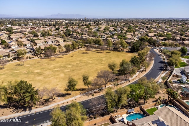 birds eye view of property featuring a residential view