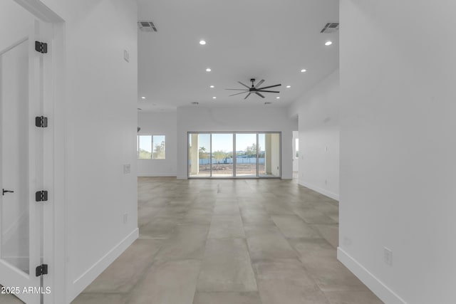 475 W Saddle Mountain Rd, Phoenix, AZ 85086 - hallway with recessed lighting, baseboards, and concrete flooring