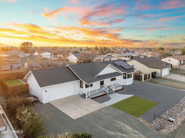 birds eye view of property featuring a residential view