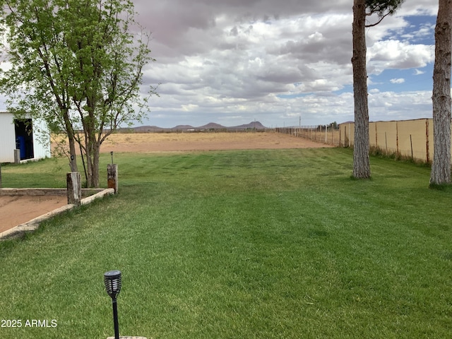 3607 E Mule Deer Rd, Pearce, AZ 85625 - view of yard featuring a rural view and a mountain view