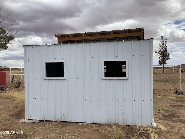 3607 E Mule Deer Rd, Pearce, AZ 85625 - view of outbuilding with fence and an outbuilding