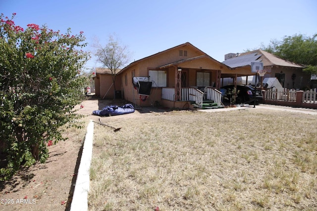 1211 E Fillmore St, Phoenix, AZ 85006 - view of front of home with a porch and stucco siding