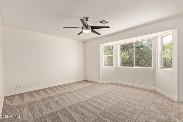19006 E Karsten Dr, Queen Creek, AZ 85142 - carpeted empty room featuring ceiling fan and baseboards