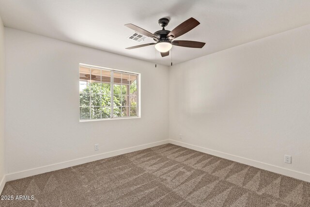 19006 E Karsten Dr, Queen Creek, AZ 85142 - carpeted empty room with baseboards and ceiling fan
