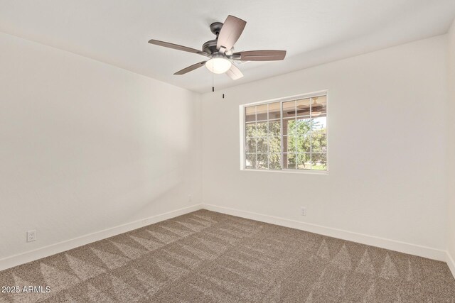 19006 E Karsten Dr, Queen Creek, AZ 85142 - unfurnished room with baseboards, carpet, and a ceiling fan