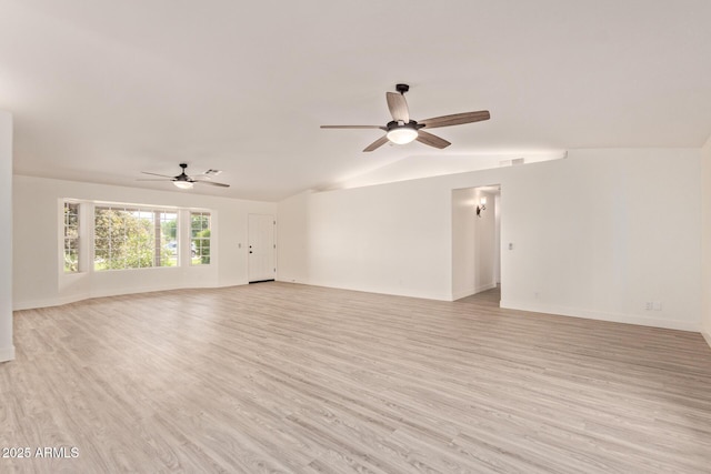 19006 E Karsten Dr, Queen Creek, AZ 85142 - spare room featuring a ceiling fan, light wood-style flooring, and baseboards