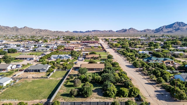 19006 E Karsten Dr, Queen Creek, AZ 85142 - aerial view of residential area featuring a mountain backdrop