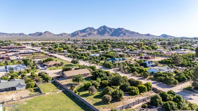 19006 E Karsten Dr, Queen Creek, AZ 85142 - aerial view of residential area with a mountainous background