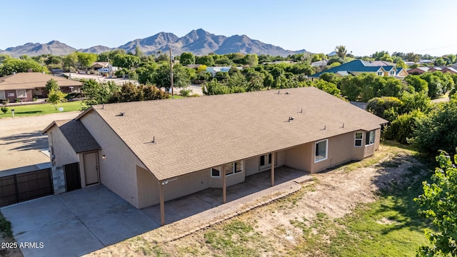 19006 E Karsten Dr, Queen Creek, AZ 85142 - aerial view of residential area featuring mountains